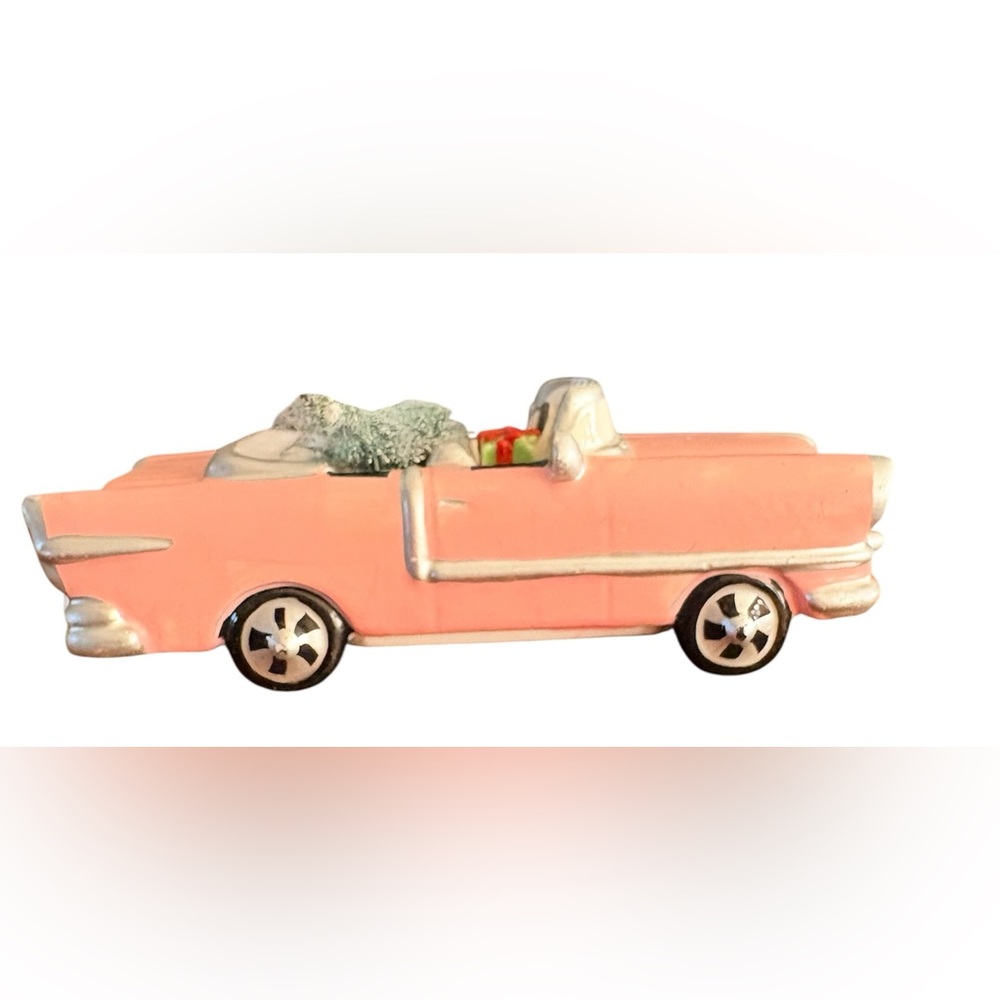 Department 56 Pink and White Figurine Base